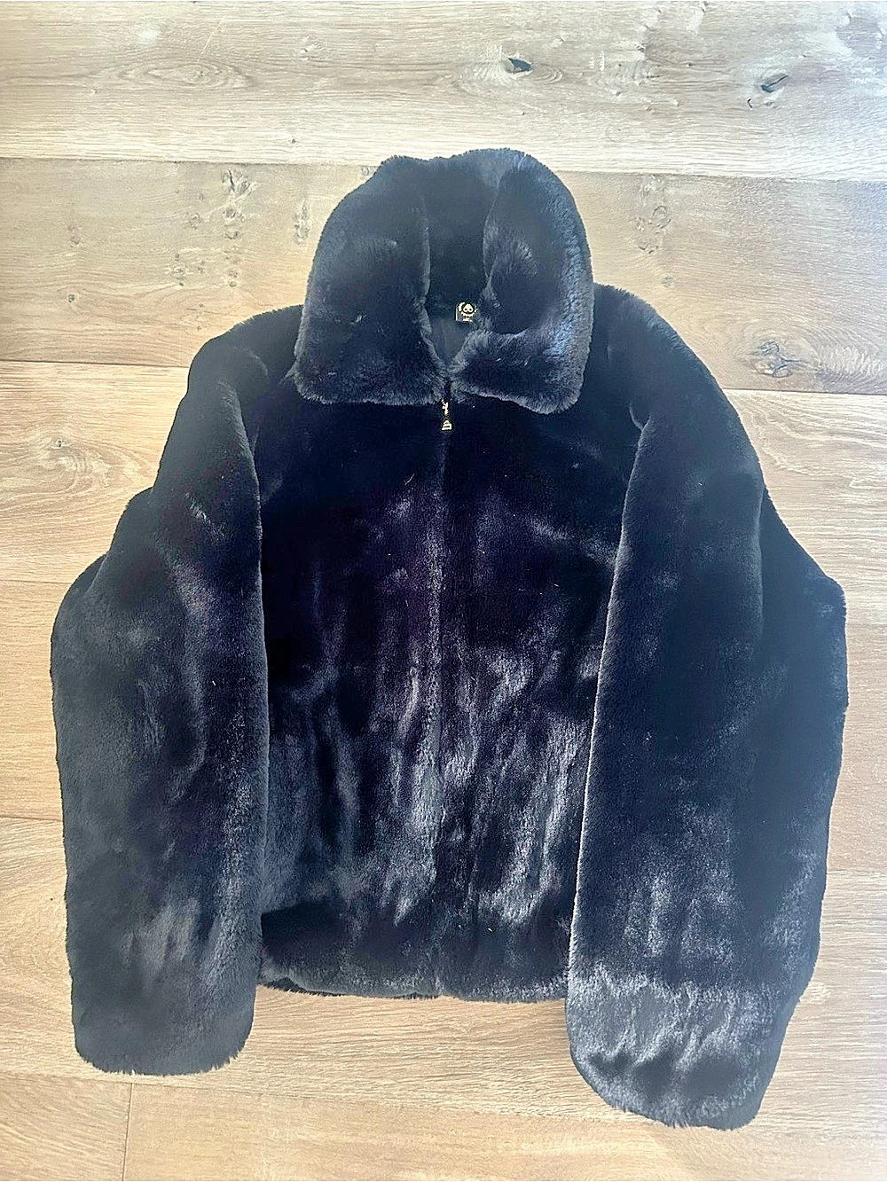 Moose Knuckles Black Faux Fur Jacket Like New